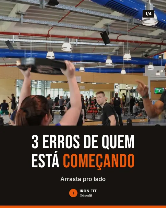 Exemplo de carrossel para academia: 3 erros de quem está começando