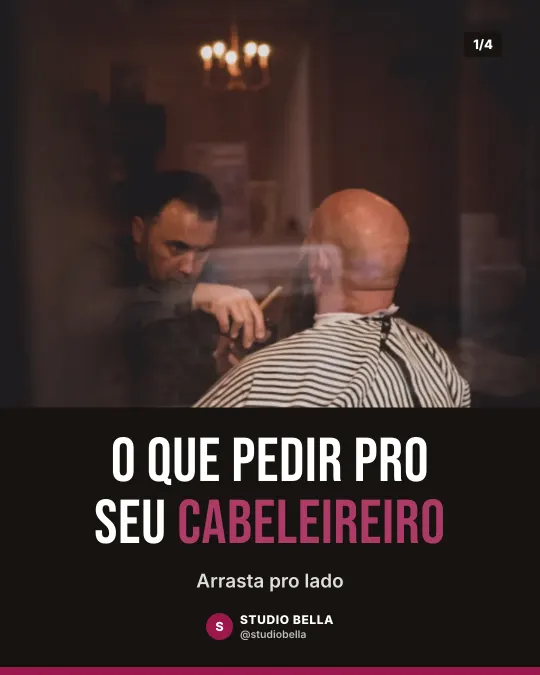 Exemplo de carrossel para salão de beleza: O que pedir pro seu cabeleireiro
