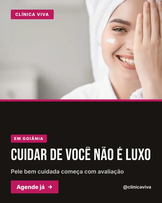 Exemplo de post para clínica de estética